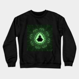 Green Fractal Crewneck Sweatshirt